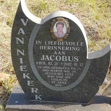 NIEKERK Jacobus, van 1976-2007