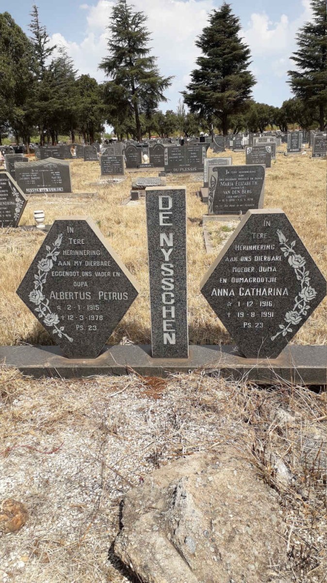 NYSSCHEN Albertus Petrus, de 1915-1978 &amp; Anna Catharina 1916-1991