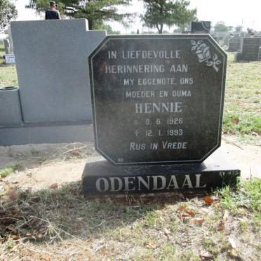 ODENDAAL Hennie 1926-1993