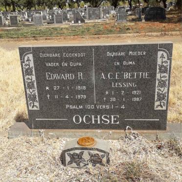 OCHSE Edward R. 1918-1979 &amp; A.C.E. LESSING 1921-1987