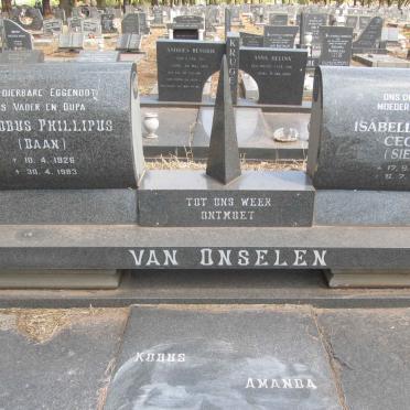 ONSELEN Jacobus Phillipus, van 1926-1983 &amp; Isabella Hester Cecilia 1932-2011
