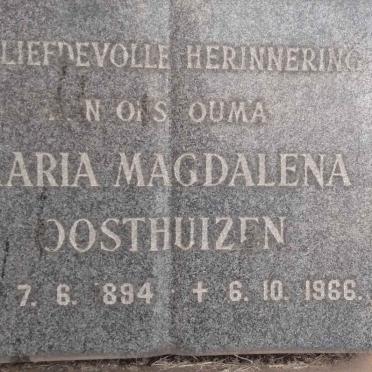 OOSTHUIZEN Maria Magdalena 1894-1966