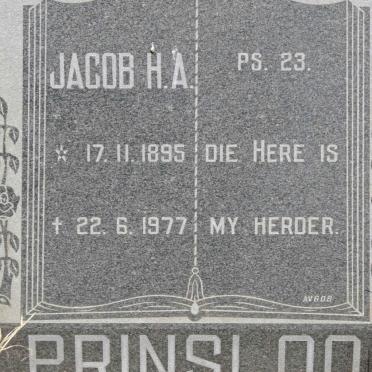 PRINSLOO Jacob H.A. 1895-1977