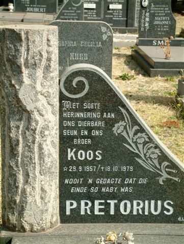 PRETORIUS Koos 1957-1979