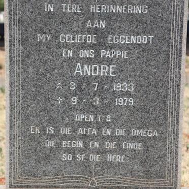 PREEZ Andre, du 1933-1979