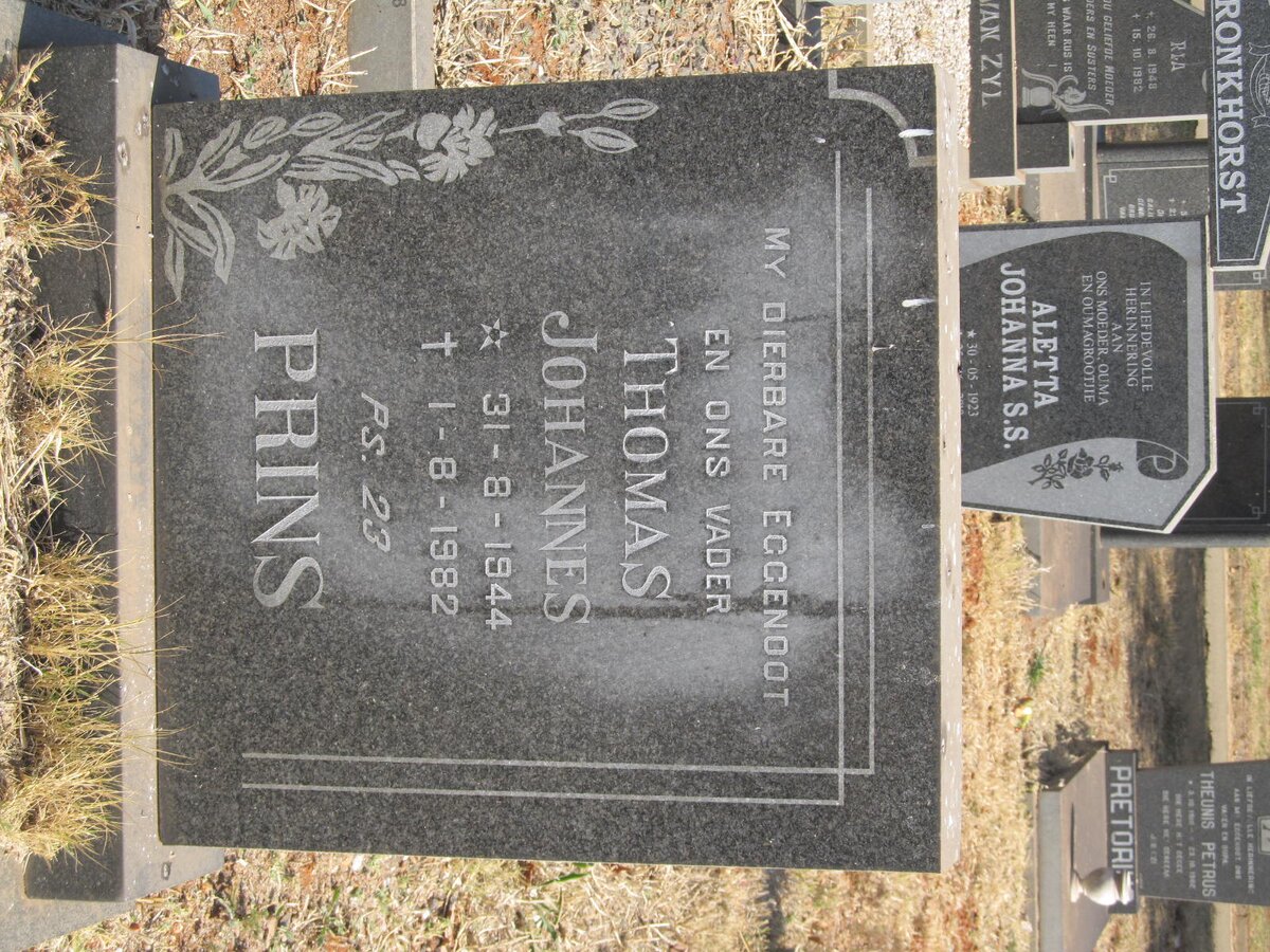 PRINS Thomas Johannes 1944-1982