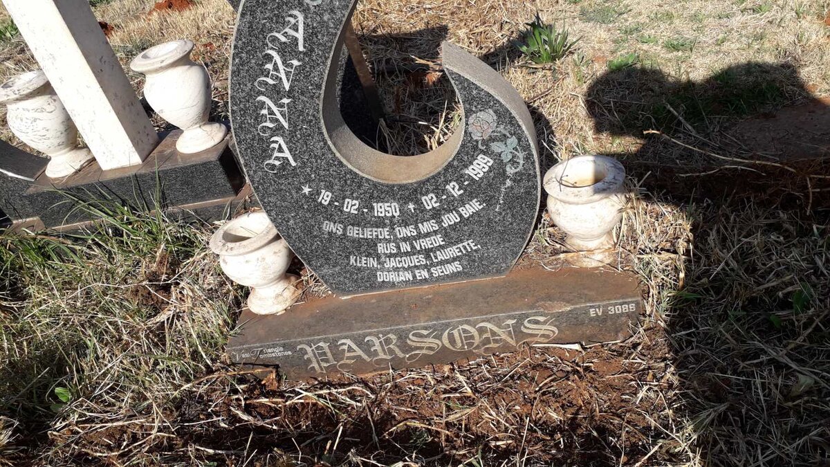 PARSONS Anna 1950-1999