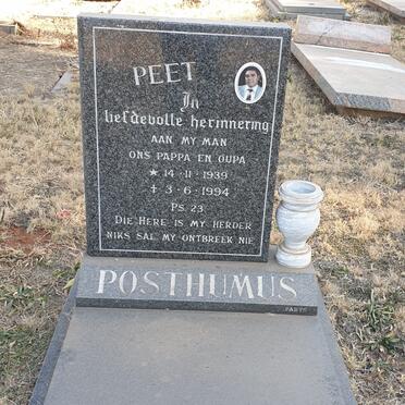 POSTHUMUS Peet 1939-1994