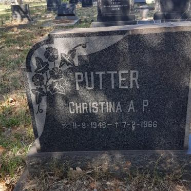 PUTTER Christina A.P. 1948-1966