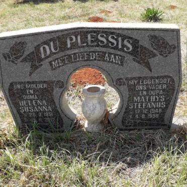 PLESSIS Mathys Stefanus, du 1948-1998 &amp; Helena Susanna 1951-2012