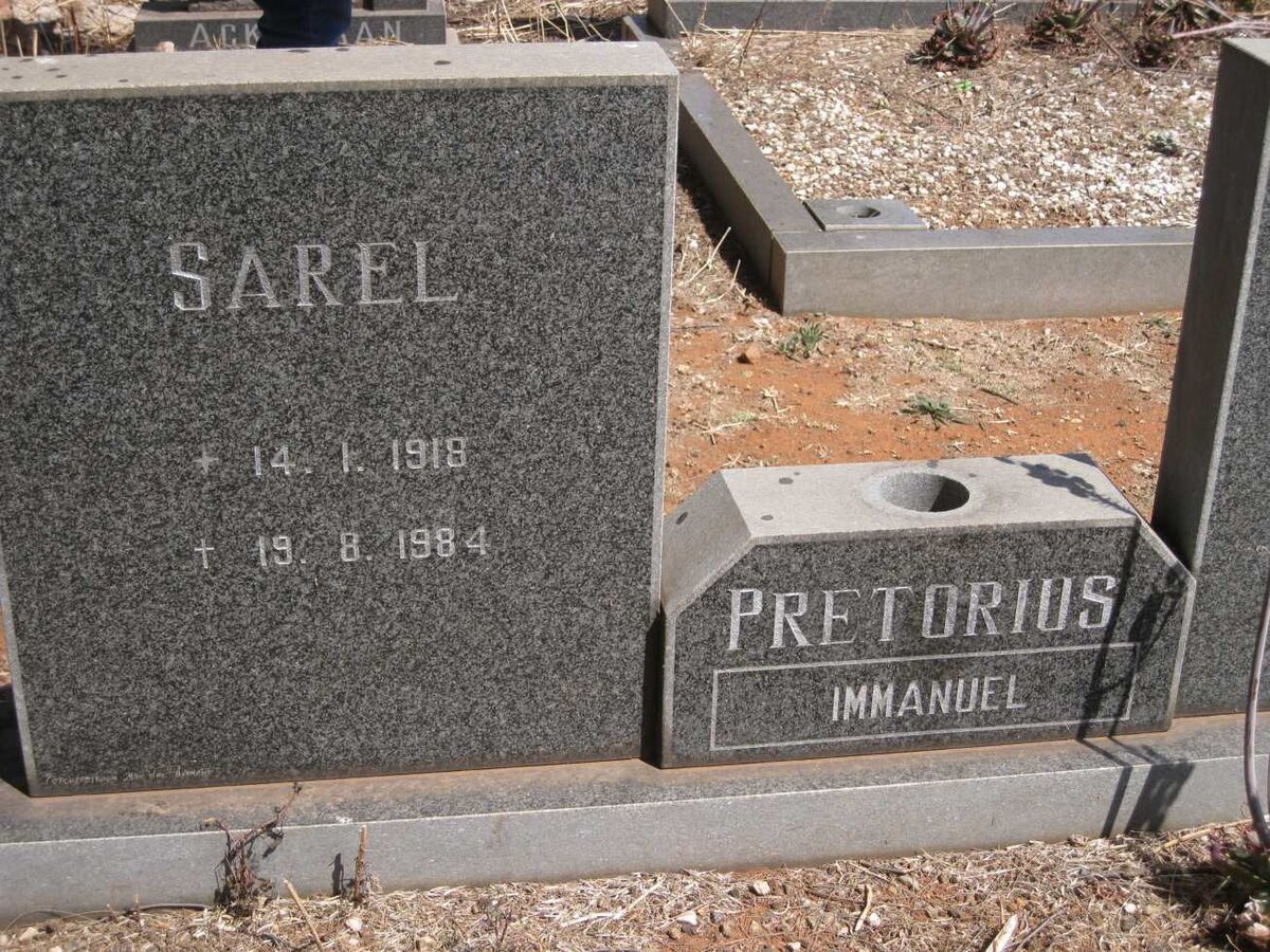 PRETORIUS Sarel 1918-1984