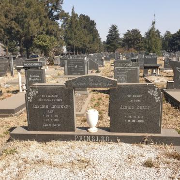 PRINSLOO Joachim Johannes 1913-1980 &amp; Jessie Grace 1918-2008