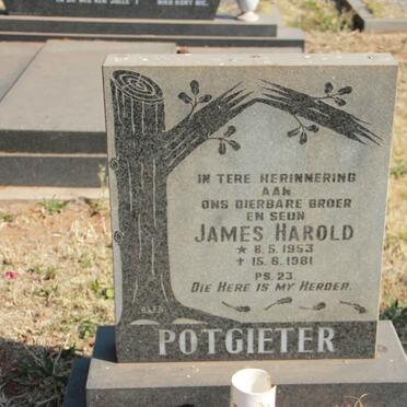 POTGIETER James Harold 1953-1981