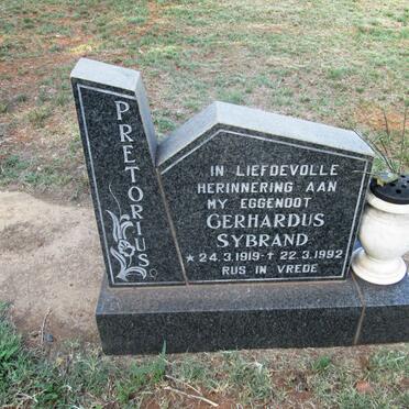 PRETORIUS Gerhardus Sybrand 1919-1992