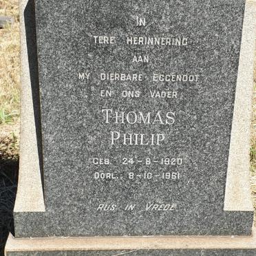 PUTH Thomas Philip 1920-1961