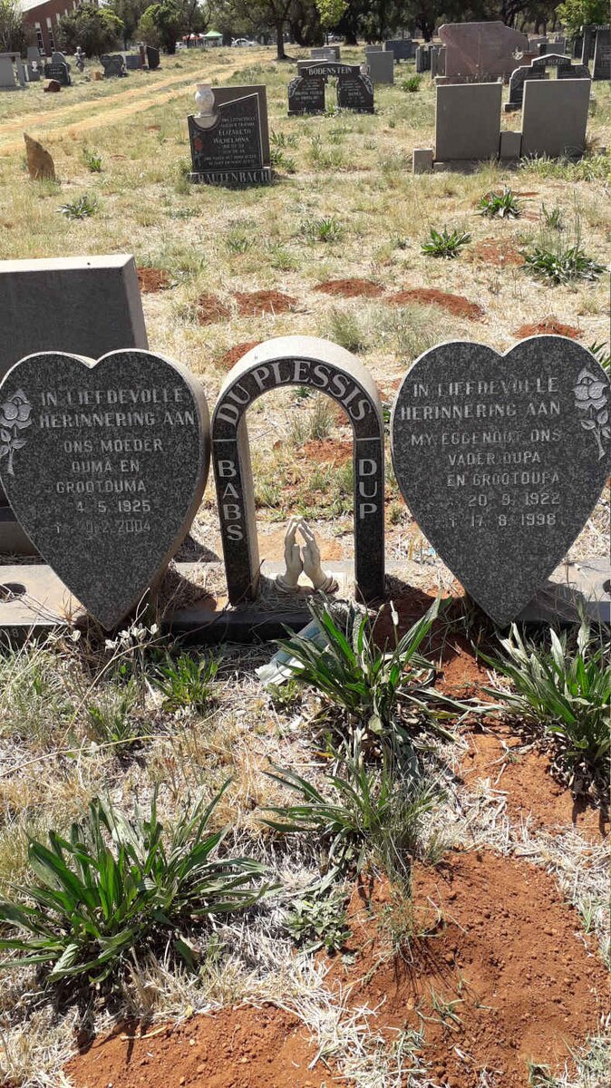 PLESSIS Dup, du 1922-1998 &amp; Babs 1925-2004