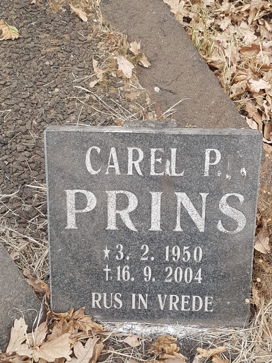 PRINS Carel P. 1950-2004