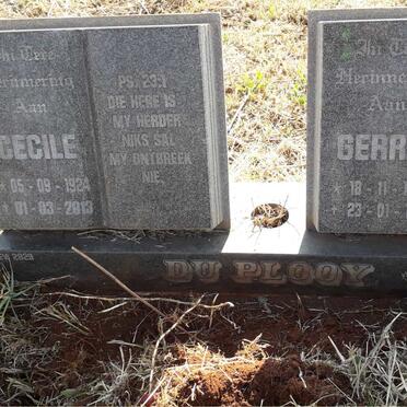 PLOOY Gerrit, du 1922-1999 & Cecile 1924-2013