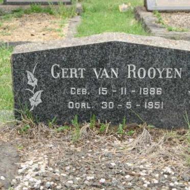 ROOYEN Gert, van 1886-1951
