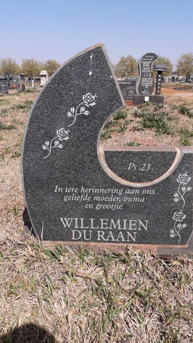 RAAN Willemien, du 