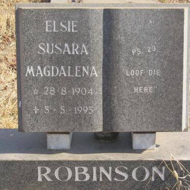 ROBINSON Elsie Susara Magdalena 1904-1995