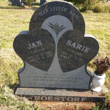 ROESTORF Jan 1959-2007 &amp; Sarie 1961 -