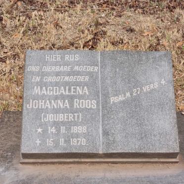 ROOS Magdalena Johanna nee JOUBERT 1898-1970