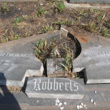 ROBBERTS Coenraad Frederick 1913-1984 &amp; Jacoba Elizabeth 1912-1983