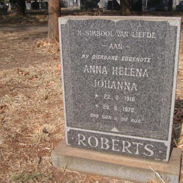 ROBERTS Anna Helena Johanna 1916-1972