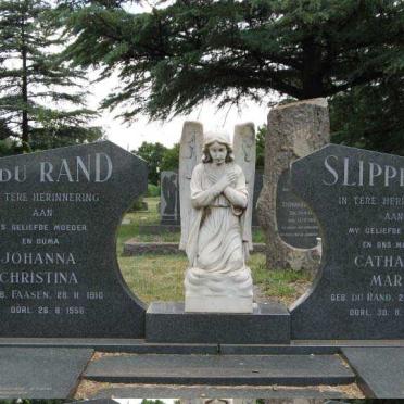 RAND Johanna Christina, du nee FAASEN 1910-1956 :: SLIPPERS Catharina Maria nee DU RAND 1935-1976