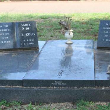 ROUX Sarel S.M., Le 1965-1986 :: VAN WYK Anna Dorothea 1968-1986