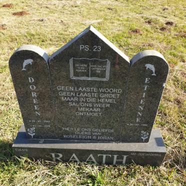 RAATH Etienne 1980- &amp; Doreen 1982-2006