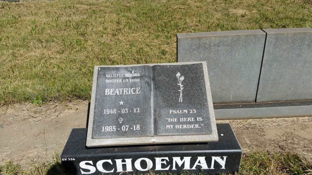 SCHOEMAN Beatrice 1948-1985