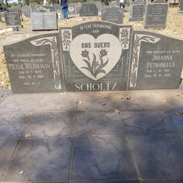 SCHOLTZ Pieter Weideman 1914-1966 &amp; Johanna Petronella 1917-2003