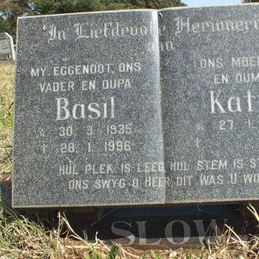 SLOW Basil 1935-1996 &amp; Katy 1944-