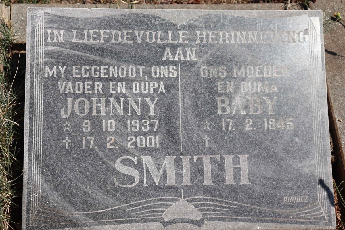 SMITH Johnny 1937-2001 & Baby 1945- 