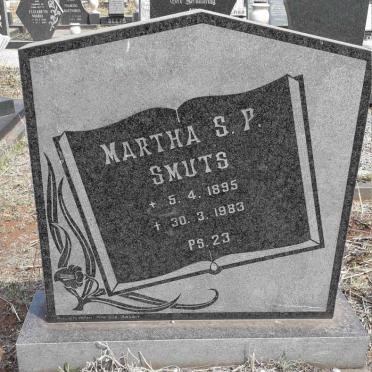 SMUTS Martha S.P. 1895-1983