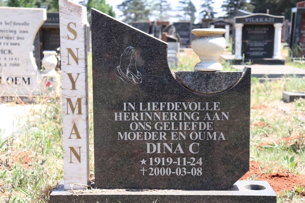 SNYMAN Dina C. 1919-2000