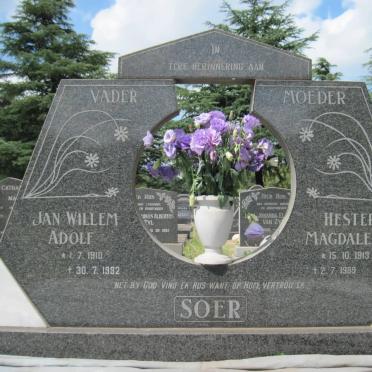SOER Jan Willem Adolf 1910-1992 &amp; Hester Magdalena 1913-1989