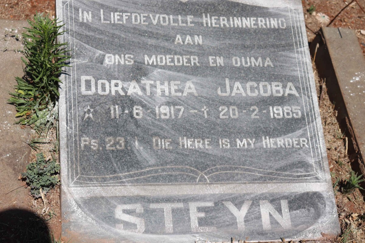 STEYN Dorathea Jacoba 1917-1985