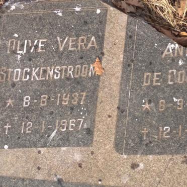 STOCKENSTROOM Olive Vera 1937-1967 :: DE GOUVEIA  An? 1959-1967