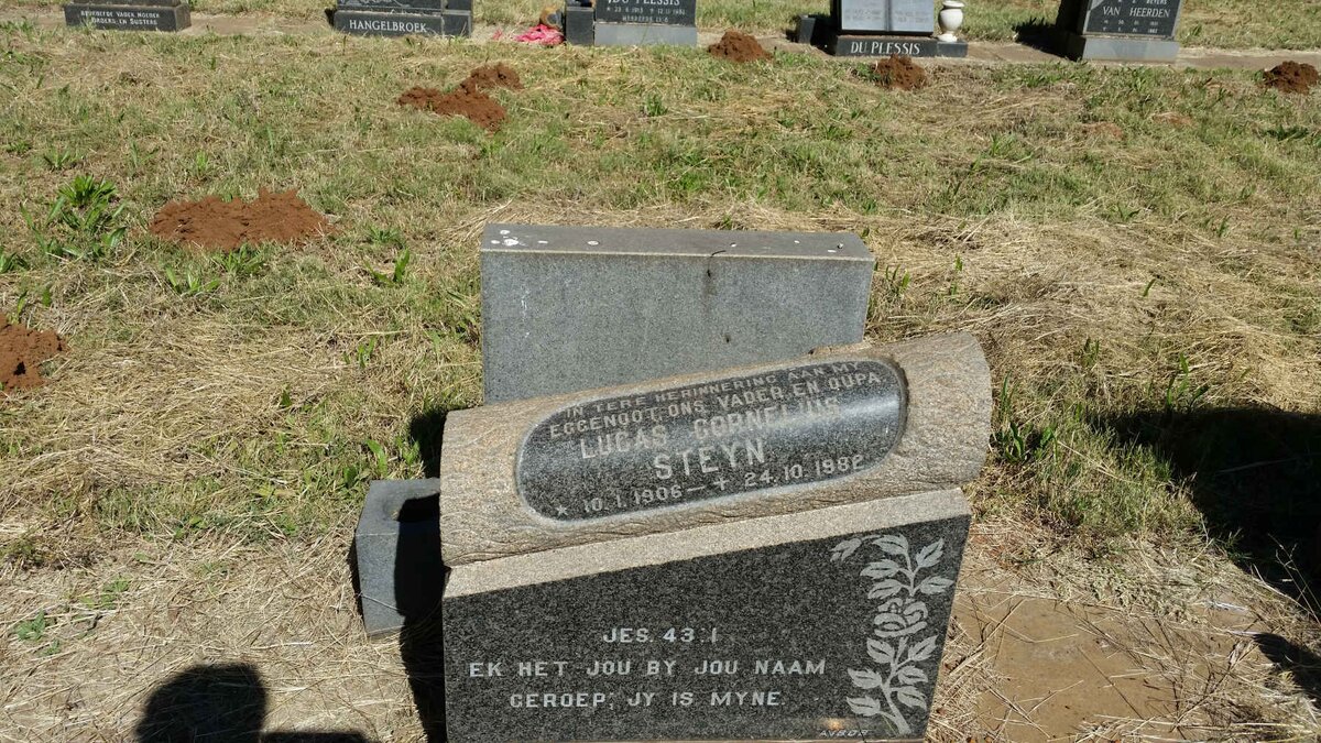 STEYN Lucas Cornelius 1906-1982