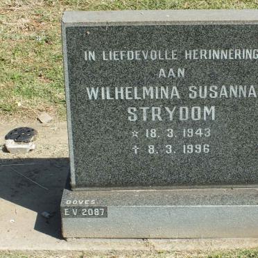 STRYDOM Wilhelmina Susanna 1943-1996