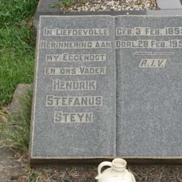 STEYN Hendrik Stefanus 1895-1950