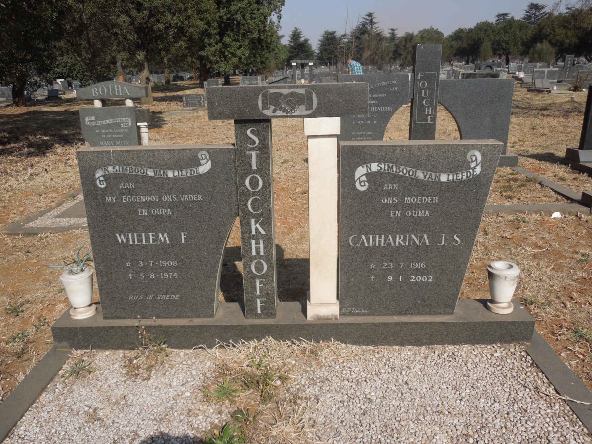 STOCKHOFF Willem F. 1908-1974 &amp; Catharina J.S. 1916-2002