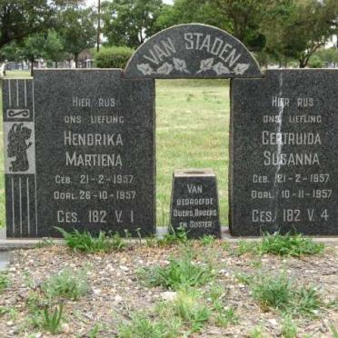 STADEN Hendrika Martiena, van 1957-1957 :: VAN STADEN Gertruida Susanna 1957-1957