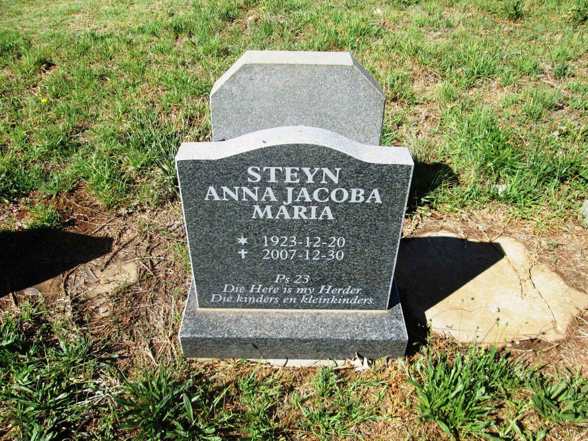 STEYN Anna Jacoba Maria 1923-2007