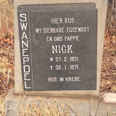SWANEPOEL Nick 1921-1971