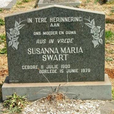 SWART Susanna Maria 1900-1979