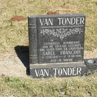 TONDER Sarel Francois, van 1910-1984